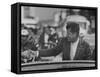 Senator John F. Kennedy During Campaigning-Paul Schutzer-Framed Stretched Canvas