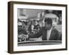 Senator John F. Kennedy During Campaigning-Paul Schutzer-Framed Photographic Print