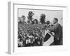 Senator John F. Kennedy During His Campaign For Presidency-Paul Schutzer-Framed Photographic Print