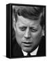 Senator John F. Kennedy During Press Conference at Gracie Mansion-Howard Sochurek-Framed Stretched Canvas