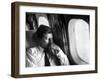 Senator John F. Kennedy on His Private Plane During His Presidential Campaign-Paul Schutzer-Framed Photographic Print