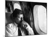 Senator John F. Kennedy on His Private Plane During His Presidential Campaign-Paul Schutzer-Mounted Photographic Print