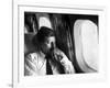 Senator John F. Kennedy on His Private Plane During His Presidential Campaign-Paul Schutzer-Framed Photographic Print