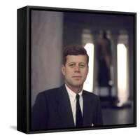 Senator John F. Kennedy Portrait, 1957-Hank Walker-Framed Stretched Canvas
