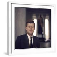 Senator John F. Kennedy Portrait, 1957-Hank Walker-Framed Photographic Print