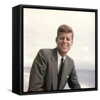Senator John F. Kennedy Portrait, 1957-Hank Walker-Framed Stretched Canvas