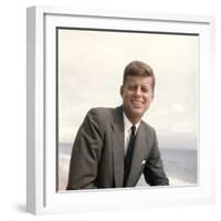 Senator John F. Kennedy Portrait, 1957-Hank Walker-Framed Photographic Print