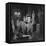 Senator John F. Kennedy Seated in Museum W. Statues-null-Framed Stretched Canvas