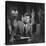 Senator John F. Kennedy Seated in Museum W. Statues-null-Stretched Canvas