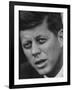 Senator John F. Kennedy Speaking During Press Conference at Gracie Mansion-Howard Sochurek-Framed Photographic Print