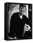 Senator John F. Kennedy, Standing Outside in a Sweater-Hank Walker-Framed Stretched Canvas