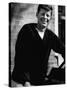Senator John F. Kennedy, Standing Outside in a Sweater-Hank Walker-Stretched Canvas