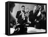 Senator John F. Kennedy Talking on the Phone Surrounded by Aides During the Primary Elections-Stan Wayman-Framed Stretched Canvas