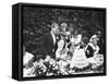 Senator John F. Kennedy with His Bride Jacqueline at Their Wedding Reception-Lisa Larsen-Framed Stretched Canvas