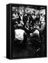 Senator John Kennedy Campaigning at Coal Mine-Hank Walker-Framed Stretched Canvas