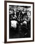 Senator John Kennedy Campaigning at Coal Mine-Hank Walker-Framed Photographic Print