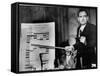 Senator Joseph R. Mccarthy Using a Chart to Press a Point at the Army-Mccarthy Hearings-null-Framed Stretched Canvas