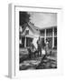 Senator Lyndon B. Johnson W. Family and Pets at Home on Ranch-null-Framed Photographic Print