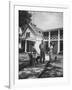 Senator Lyndon B. Johnson W. Family and Pets at Home on Ranch-null-Framed Photographic Print