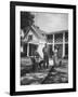 Senator Lyndon B. Johnson W. Family and Pets at Home on Ranch-null-Framed Photographic Print