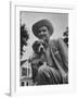 Senator Lyndon B. Johnson with Pet Called Little Beagle Jr. on His Ranch-Thomas D^ Mcavoy-Framed Photographic Print