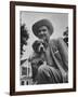 Senator Lyndon B. Johnson with Pet Called Little Beagle Jr. on His Ranch-Thomas D^ Mcavoy-Framed Photographic Print