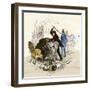 Senator Preston Brooks Assaulting Senator Charles Sumner During an Antislavery Debate, 1856-null-Framed Giclee Print