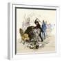 Senator Preston Brooks Assaulting Senator Charles Sumner During an Antislavery Debate, 1856-null-Framed Giclee Print