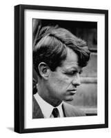 Senator Robert F. Kennedy Arriving at La Guardia Airport-Loomis Dean-Framed Photographic Print