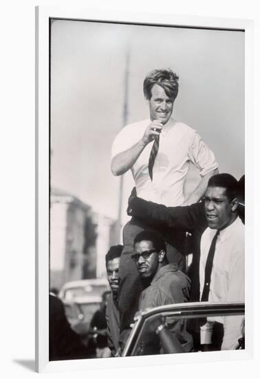 Senator Robert F. Kennedy Campaigning During the California Primary-Bill Eppridge-Framed Photographic Print