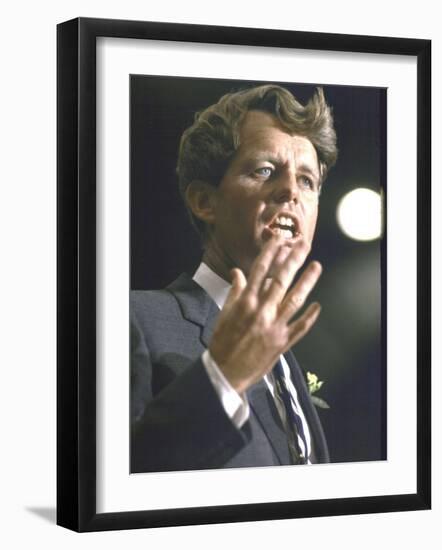 Senator Robert F. Kennedy Campaigning for Local Democratics in New York State-Bill Eppridge-Framed Photographic Print