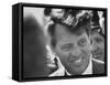 Senator Robert F. Kennedy During Campaign Trip to Help Election of Local Democrats-Bill Eppridge-Framed Stretched Canvas