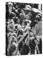 Senator Robert F. Kennedy Mobbed by Youthful Admirers During Campaign-Bill Eppridge-Stretched Canvas