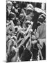 Senator Robert F. Kennedy Mobbed by Youthful Admirers During Campaign-Bill Eppridge-Mounted Photographic Print