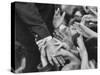 Senator Robert F. Kennedy Shaking Hands with Admirers During Campaigning-Bill Eppridge-Stretched Canvas