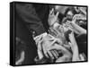 Senator Robert F. Kennedy Shaking Hands with Admirers During Campaigning-Bill Eppridge-Framed Stretched Canvas