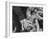 Senator Robert F. Kennedy Shaking Hands with Admirers During Campaigning-Bill Eppridge-Framed Photographic Print