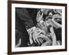 Senator Robert F. Kennedy Shaking Hands with Admirers During Campaigning-Bill Eppridge-Framed Photographic Print