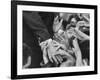 Senator Robert F. Kennedy Shaking Hands with Admirers During Campaigning-Bill Eppridge-Framed Photographic Print