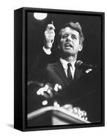 Senator Robert F. Kennedy Speaking at the University of Mississippi-Francis Miller-Framed Stretched Canvas