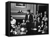 Senatorial Candidate John F. Kennedy, Attending Tea Party Given by Female Supporters-Yale Joel-Framed Stretched Canvas