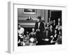 Senatorial Candidate John F. Kennedy, Attending Tea Party Given by Female Supporters-Yale Joel-Framed Photographic Print