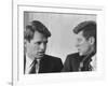 Senators Robert and John F. Kennedy, During a Senate Comm. Hearing Regarding the Kohler Strike-Ed Clark-Framed Photographic Print