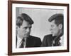 Senators Robert and John F. Kennedy, During a Senate Comm. Hearing Regarding the Kohler Strike-Ed Clark-Framed Photographic Print