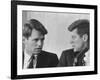 Senators Robert and John F. Kennedy, During a Senate Comm. Hearing Regarding the Kohler Strike-Ed Clark-Framed Photographic Print