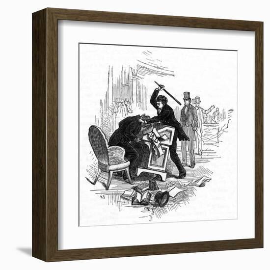 Senators Scuffle-null-Framed Art Print