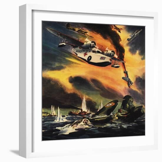 Send the Raf Ambulance Planes!-null-Framed Giclee Print