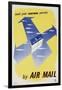 Send Your Overseas Parcels by Air Mail-HW Browning-Framed Art Print