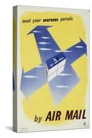 Send Your Overseas Parcels by Air Mail-HW Browning-Stretched Canvas