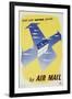 Send Your Overseas Parcels by Air Mail-HW Browning-Framed Art Print